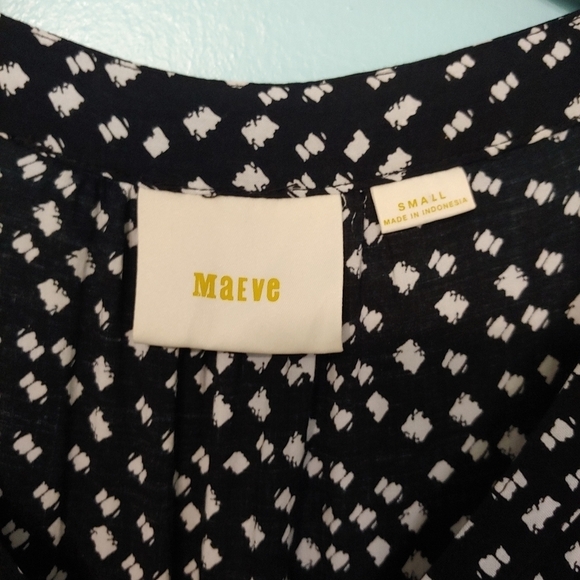 Anthropologie Maeve Lila Tiered Button Up Top Size Small - Picture 9 of 13